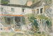 Achterkant van het oude huis - Childe Hassam — weergave van het kunstwerk