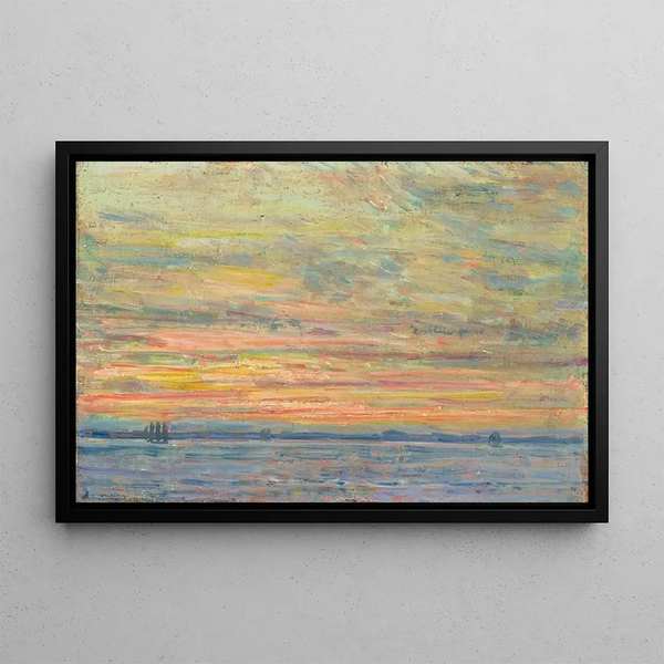 Avond, Shoals-eilanden - Childe Hassam — ingelijst kunstwerk aan de muur