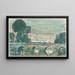 Het Bruggetje bij Grez voorzijde - Childe Hassam — ingelijst kunstwerk aan de muur