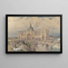 Le Spectatorium MacKaye met de Iowa-paviljoen op de voorgrond Colombische tentoonstelling - Childe Hassam — ingelijst kunstwerk aan de muur