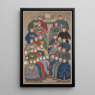 China Qing dynasty - Ancestor Group Portrait.webp