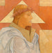 Christus met doornenkroon en driehoekige halo - Aloys Wach — weergave van het kunstwerk