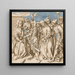 Christus voor Kajafas - Cirkel van Hans Holbein de Oude — ingelijst kunstwerk aan de muur