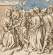 Christus voor Kajafas - Cirkel van Hans Holbein de Oude — weergave van het kunstwerk