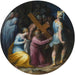 Christus die het kruis draagt - Giovanni Battista Naldini — gepresenteerd in een interieur