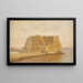 Castel dell'Ovo in Napels - Christen Købke — ingelijst kunstwerk aan de muur