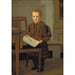 Reproductie van het schilderij De zoon van de schilder CW Eckersberg, Julius, in het atelier van zijn vader - Christen Købke