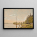 Vue depuis Dosseringen près du lac Sortedam en direction de Nørrebro, Étude - Christen Købke — ingelijst kunstwerk aan de muur
