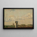van Christen Købke | Schilderij uitzicht vanaf een raam op Toldbodvej in de richting van het fort in Kopenhagen — ingelijst kunstwerk aan de muur