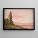 Uitzicht op de baai bij Kopenhagen, kijkend naar het noorden, op een rustige zomermiddag - Christen Købke — ingelijst kunstwerk aan de muur