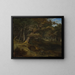Jacht op een haas in een beukenbos - Christian Ezdorf — ingelijst kunstwerk aan de muur