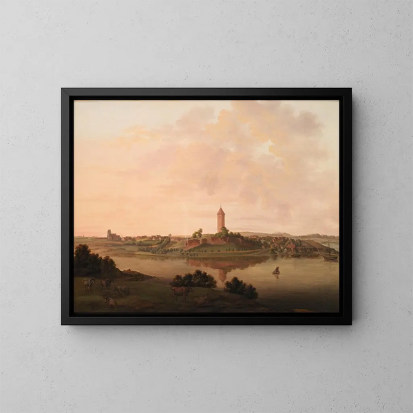 Prospect de Vordingborg - Christian Heinrich Grosch — framed artwork on a wall