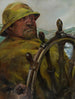 Aan het roer - Christian Krohg — weergave van het kunstwerk