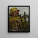 Aan het roer - Christian Krohg — ingelijst kunstwerk aan de muur