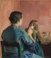Tresser ses cheveux - Christian Krohg — weergave van het kunstwerk