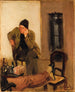 Charles Lundh in gesprek met Christian Krohg - Christian Krohg — weergave van het kunstwerk
