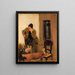 Charles Lundh in gesprek met Christian Krohg - Christian Krohg — ingelijst kunstwerk aan de muur