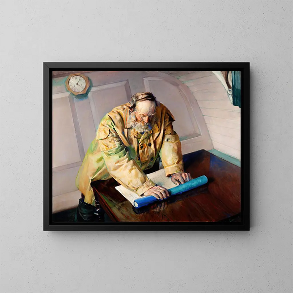 Eaux difficiles - Christian Krohg — ingelijst kunstwerk aan de muur