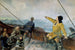 Leiv Eirikson ontdekkend Amerika - Christian Krohg — weergave van het kunstwerk