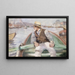 Kijk voor je uit, haven van Bergen - Christian Krohg — ingelijst kunstwerk aan de muur