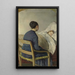 Reproductie van het schilderij Moeder aan het bed van haar kind - Christian Krohg
