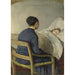 Reproductie van het schilderij Moeder aan het bed van haar kind - Christian Krohg