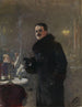 portret van de schilder Gerhard Munthe - Christian Krohg — weergave van het kunstwerk
