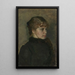 Jonge vrouw - Christian Krohg — ingelijst kunstwerk aan de muur