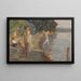 Boys bathing - Christian Landenberger — framed artwork on a wall