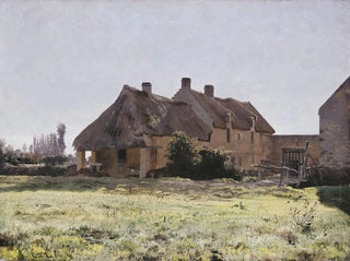 Christian Skredsvig - French Farm Study for Ferme Venoix 1881.webp
