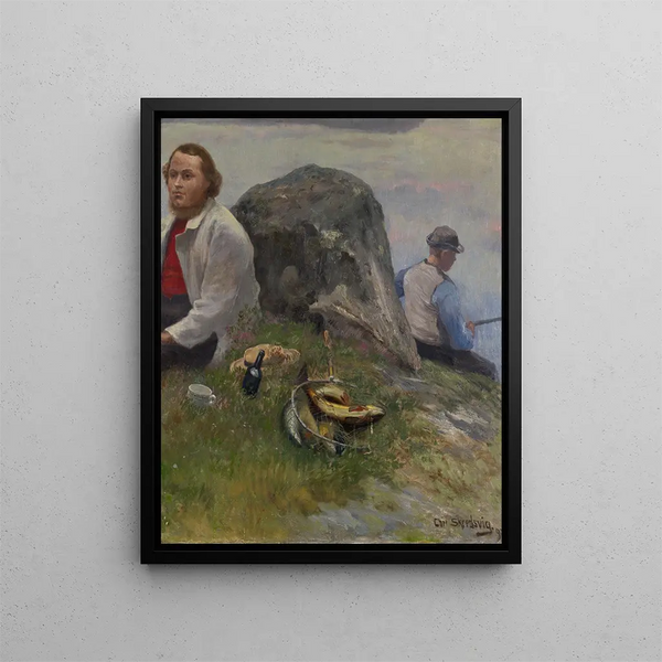 Untitled Painting - Christian Skredsvig — framed artwork on a wall