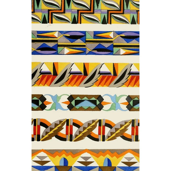 Ornamentale vormen voor toegepaste kunst op oppervlak Pl 03 - Christian Stoll — ingelijst kunstwerk aan de muur
