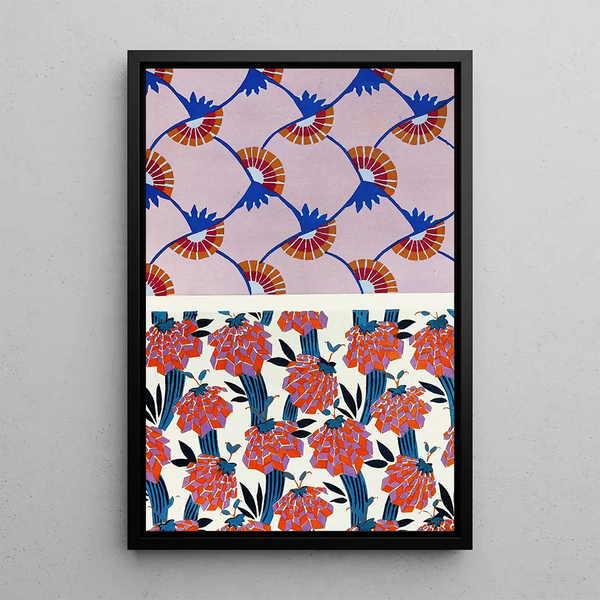 Vormige decoratieve voor toegepaste kunst op het oppervlak Pl 11 - Christian Stoll — ingelijst kunstwerk aan de muur