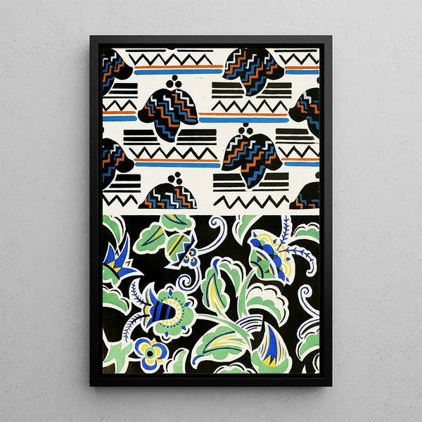 Vormige ornamenten voor toegepaste kunst op het oppervlak Pl 14 - Christian Stoll — ingelijst kunstwerk aan de muur