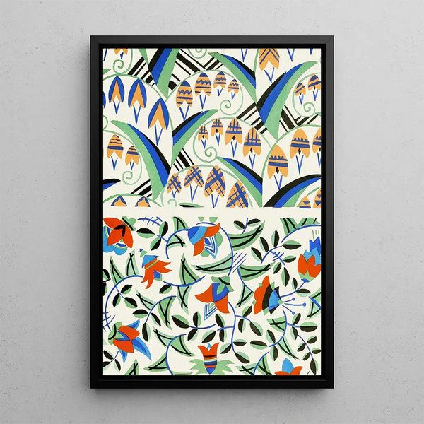 vormen ornamentaal voor toegepaste kunst op het oppervlak Pl 21 - Christian Stoll — ingelijst kunstwerk aan de muur