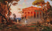 Ideaal landschap met tempel - Christian Wilberg — weergave van het kunstwerk