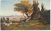 Open landschap in het Romeinse platteland - Christian Wilberg — weergave van het kunstwerk