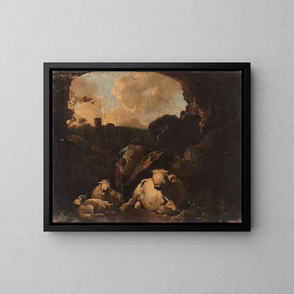 Dutch History - Christian Wilhelm Ernst Dietrich — framed artwork on a wall