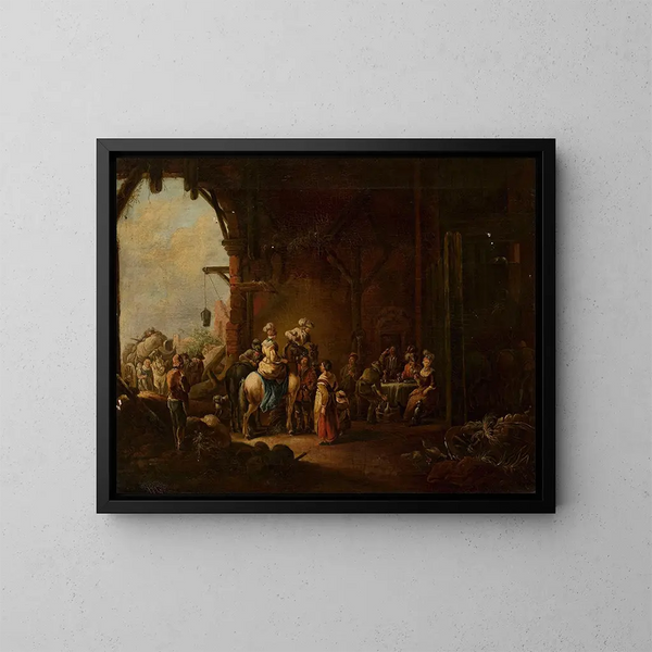 Inn - Christian Wilhelm Ernst Dietrich — framed artwork on a wall
