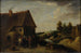 scène uit het plattelandsleven - Christian Wilhelm Ernst Dietrich — weergave van het kunstwerk