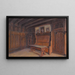 Zaal in een kasteel - Christian Winter — ingelijst kunstwerk aan de muur