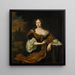 Christina Backer - Michiel Van Musscher — ingelijst kunstwerk aan de muur