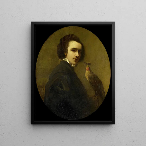 The Falconer - Christoffel Bisschop — framed artwork on a wall