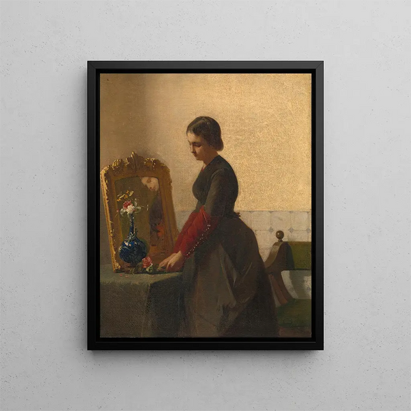 The bride's sister - Christoffel Bisschop — framed artwork on a wall