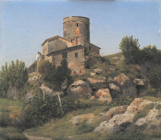 Christoffer Wilhelm Eckersberg - A Building near Tor di Quinto outside Rome.webp