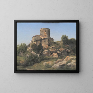 Christoffer Wilhelm Eckersberg - A Building near Tor di Quinto outside Rome.webp
