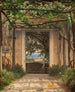 Een pergola in Italië - Christoffer Wilhelm Eckersberg — weergave van het kunstwerk