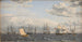 Een Russische vloot voor anker bij Elseneur - Christoffer Wilhelm Eckersberg — weergave van het kunstwerk