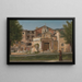 L: Kunstdruk van een gedeelte van de Via Sacra in Rome, de kerk van de Heilige Côme en Damien - Christoffer Wilhelm Eckersberg — ingelijst kunstwerk aan de muur