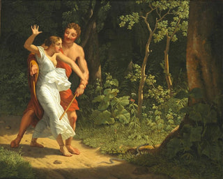 Christoffer Wilhelm Eckersberg - A seduction scene in a forest.webp